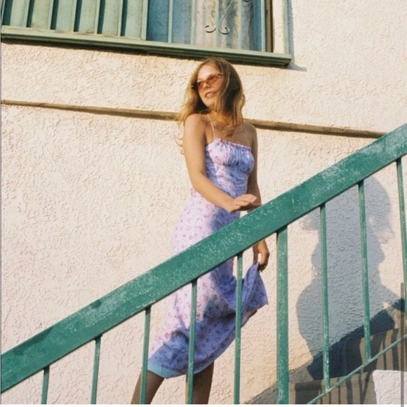 ZARA FLORAL PRINT SATIN EFFECT DRESS - Picture 3 of 9